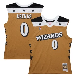 Comodo Gilbert Arenas Washington Wizards 2006/07 Hardwood Classics Swingman Jersey Gold