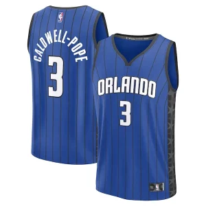 Carino Magnifico Kentavious Caldwell Pope Orlando Magic Fast Break Replica Player Jersey Statement Edition Blue