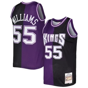 Cool Moderno Incantevole Jason Williams Sacramento Kings Hardwood Classics 2000/01 Split Swingman Jersey Purple/Black