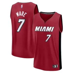Cool Ottimo Elegante Kel'el Ware Miami Heat Youth Fast Break Player Jersey Statement Edition Red