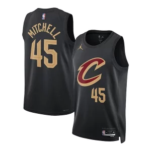 Trendy Stupendo Donovan Mitchell Cleveland Cavaliers Jordan Brand Unisex Swingman Jersey Statement Edition Black