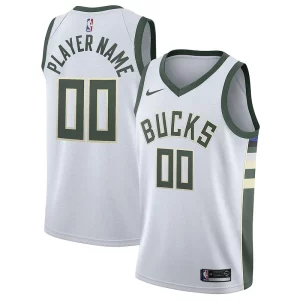 Comodo Duraturo Pratico Milwaukee Bucks Nike 2020/21 Swingman Custom Jersey Association Edition White