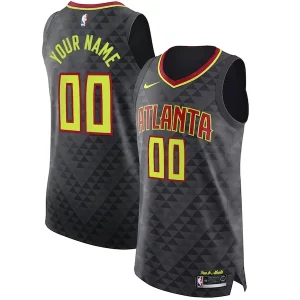 Classico Atlanta Hawks Nike Authentic Custom Jersey Black Icon Edition