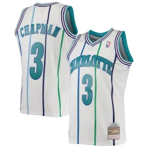 Versatile Rex Chapman Charlotte Hornets 1988/89 Hardwood Classics Swingman Jersey White