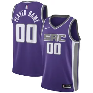 Sofisticato Sacramento Kings Nike Swingman Custom Jersey Purple Icon Edition