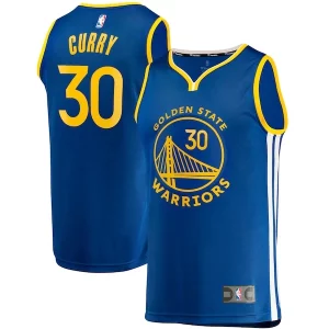 Eccezionale Stephen Curry Golden State Warriors Fast Break Replica Jersey Icon Edition Royal