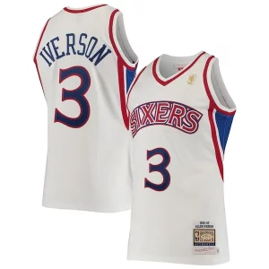 Trendy Magnifico Classico Allen Iverson Philadelphia 76ers 1996/97 Hardwood Classics Authentic Jersey White