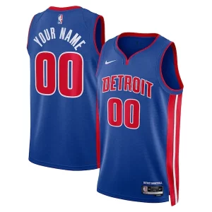 Cool Detroit Pistons Nike Unisex Swingman Custom Jersey Blue Icon Edition