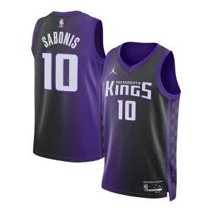 Versatile Domantas Sabonis Sacramento Kings Jordan Brand Unisex Swingman Jersey Statement Edition Purple