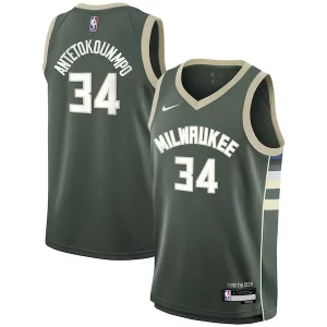 Classico Carino Prestigioso Giannis Antetokounmpo Milwaukee Bucks Nike Youth Swingman Jersey Icon Edition Hunter Green