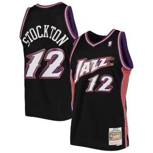 Cool Bellissimo Duraturo John Stockton Utah Jazz 1998/99 Hardwood Classics Swingman Jersey Black