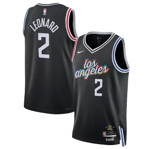 Elegante Kawhi Leonard LA Clippers Nike Unisex 2022/23 Swingman Jersey City Edition Black