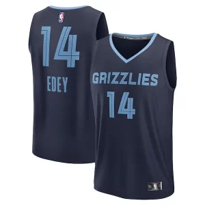 Pratico Elegante Gorgeous Zach Edey Memphis Grizzlies 2024 NBA Draft Fast Break Player Jersey Icon Edition Navy