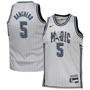 Trendy Paolo Banchero Orlando Magic Nike Youth 2024/25 Swingman Player Jersey City Edition Silver