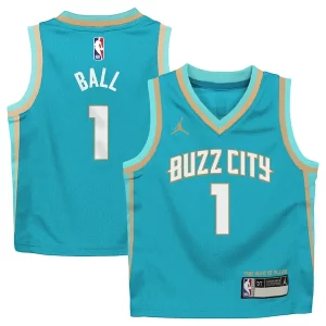 Fantastico Magnifico LaMelo Ball Charlotte Hornets Jordan Brand Preschool 2023/24 Swingman Replica Jersey City Edition Teal
