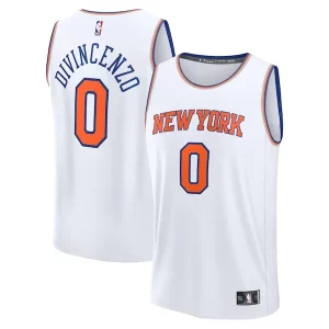 Duraturo Donte DiVincenzo New York Knicks Fast Break Replica Player Jersey Association Edition White
