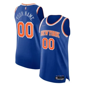 Stupendo Bellissimo New York Knicks Nike 2021/22 Diamond Swingman Authentic Custom Jersey Icon Edition Blue