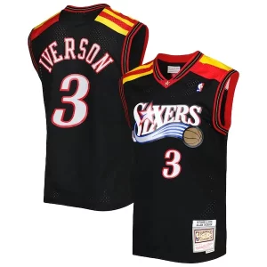 Prestigioso Fantastico Splendido Allen Iverson Philadelphia 76ers Hardwood Classics 2006/07 Swingman Jersey Black