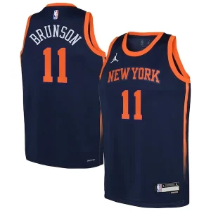 Versatile Prestigioso Accattivante Jalen Brunson New York Knicks Jordan Brand Youth Swingman Jersey Statement Edition Navy