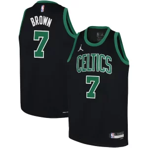 Fascinante Magnifico Jaylen Brown Boston Celtics Jordan Brand Youth Swingman Jersey Statement Edition Black