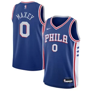 Pratico Comodo Tyrese Maxey Philadelphia 76ers Nike Youth Swingman Jersey Icon Edition Royal