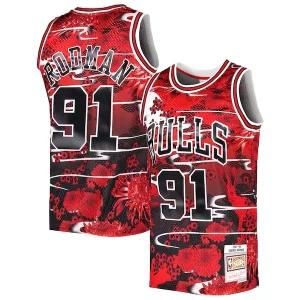 Robusto Dennis Rodman Chicago Bulls 1997/98 Hardwood Classics Lunar New Year Swingman Jersey Red