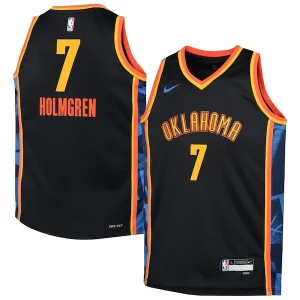 Gorgeous Ottimo Resistente Chet Holmgren Oklahoma City Thunder Nike Youth 2024/25 Swingman Player Jersey City Edition Black