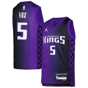 Duraturo Fantastico Fascinante De'Aaron Fox Sacramento Kings Jordan Brand Youth Swingman Jersey Statement Edition Purple