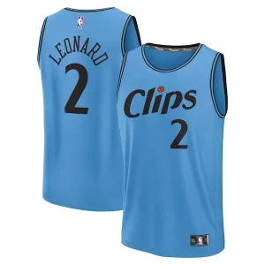 Magnifico Robusto Pratico Kawhi Leonard LA Clippers 2024/25 Fast Break Player Jersey City Edition Light Blue