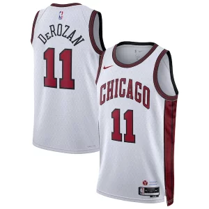 Accattivante Incantevole Fascinante DeMar DeRozan Chicago Bulls Nike Unisex 2022/23 Swingman Jersey City Edition White