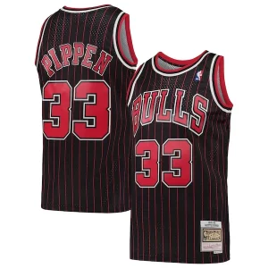 Versatile Gorgeous Scottie Pippen Chicago Bulls Hardwood Classics Swingman Jersey Black