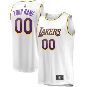 Lussuoso Sofisticato Los Angeles Lakers Youth Fast Break Replica Custom Jersey Association Edition White