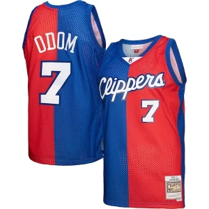 Moderno Lamar Odom LA Clippers Hardwood Classics 2000/01 Split Swingman Jersey Royal/Red