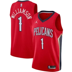Incantevole Lussuoso Zion Williamson New Orleans Pelicans Jordan Brand 2020/21 Swingman Jersey Statement Edition Red