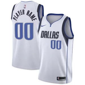 Raffinato Ottimo Classico Dallas Mavericks Nike Custom Swingman Jersey White Association Edition