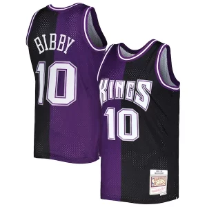 Duraturo Trendy Mike Bibby Sacramento Kings Hardwood Classics 2001/02 Split Swingman Jersey Purple/Black