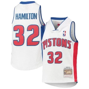 Incantevole Richard Hamilton Detroit Pistons Youth 2003/04 Hardwood Classics Swingman Jersey White