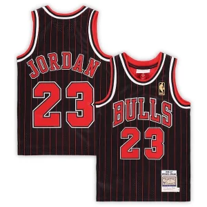 Robusto Prestigioso Fantastico Michael Jordan Chicago Bulls Preschool 1996/97 Hardwood Classics Authentic Jersey Black/Red/White