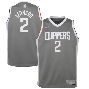 Robusto Lussuoso Fantastico Kawhi Leonard LA Clippers Nike Youth 2020/21 Swingman Player Jersey Gray Earned Edition