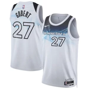 Fantastico Robusto Rudy Gobert Minnesota Timberwolves Nike Unisex 2024/25 Swingman Player Jersey City Edition White