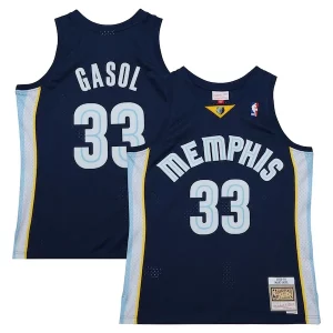 Robusto Pratico Marc Gasol Memphis Grizzlies 2008/09 Hardwood Classics Swingman Throwback Jersey Navy