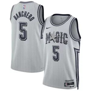 Lussuoso Moderno Bellissimo Paolo Banchero Orlando Magic Nike Unisex 2024/25 Swingman Player Jersey City Edition Silver