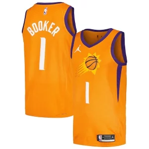 Fascinante Devin Booker Phoenix Suns Jordan Brand Swingman Player Jersey Statement Edition Orange