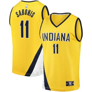 Attraente Bellissimo Robusto Domantas Sabonis Indiana Pacers Fast Break Replica Jersey Statement Edition Gold