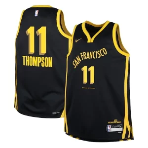 Trendy Raffinato Attraente Klay Thompson Golden State Warriors Nike Youth Swingman Replica Jersey City Edition Black