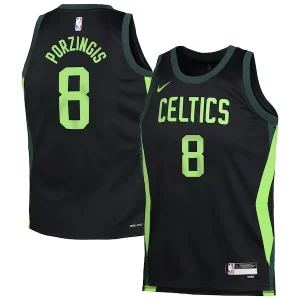 Comodo Kristaps Porzingis Boston Celtics Nike Youth 2024/25 Swingman Player Jersey City Edition Black