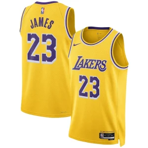 Pratico Magnifico LeBron James Los Angeles Lakers Nike Unisex Swingman Jersey Association Edition Gold