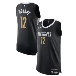 Fascinante Elegante Sofisticato Nike Ja Morant Memphis Grizzlies Authentic Jersey City Edition Black