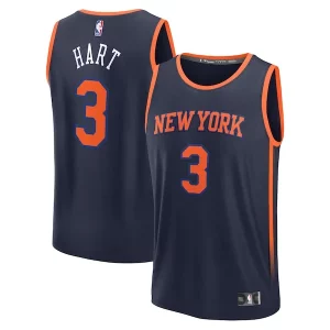 Eccezionale Splendido Josh Hart New York Knicks Fast Break Replica Player Jersey Statement Edition Navy