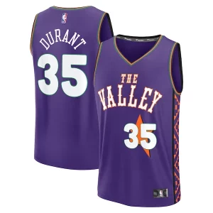Elegante Kevin Durant Phoenix Suns Youth 2024/25 Fast Break Player Jersey City Edition Purple
